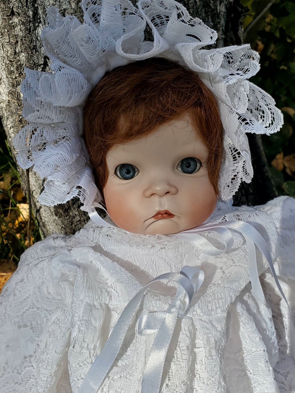New Baby Doll In Christining Gown